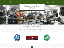 Tablet Screenshot of battlegroundarmysurplus.com